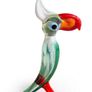 Vintage hand blown Murano art glass parrot Image 2