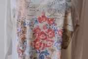 Bonmarche long sleeve printed cream top size UK20 EU48 Postage included