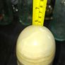 Beautiful Large Old Egg Shape Table Lighter with a Onyx Base and a Brass Mechanism, Postage Available Image 4