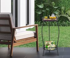 NEW SALE | 2 Tier Metal Plant Stands for Flower Pot, Tall Plant stand for Outdor Indoor Plant, Plant Pot Holder Plant Table for Garden Patio, 69x32cm, Black