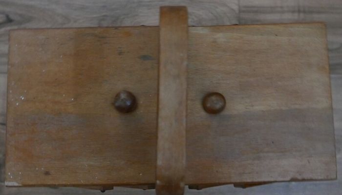 Vintage rustic wood box