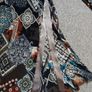 ladies designer viscosa natural dress uk8 Image 3
