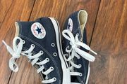 UK 13 navy high top converse