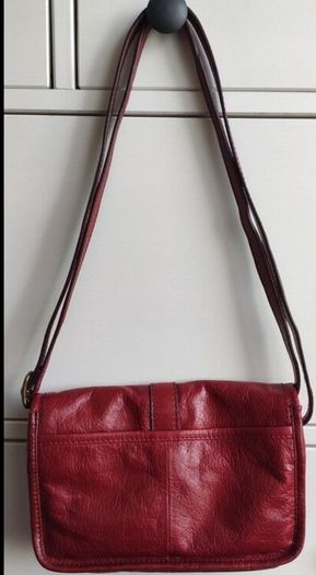 Marks & Spencer Vibrant Red Leather Crossbody bag