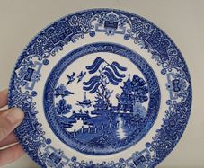 Antique Blue Willow Side Plate 1850 to 1890