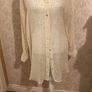 Blouse cream long line NWT Image 2