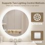 LED Bathroom Mirror Dual LED Fog Free Bright Light Image 10