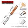 Wood Chisel Tool kits 6pcs DIY Woodworking Hand Cutters for Wood Carving Woodworking Tools with Premium Wooden Case Image 3