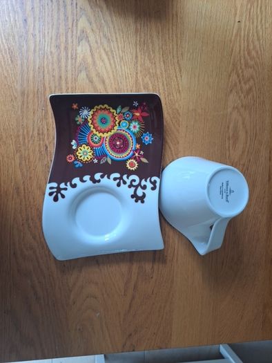 Villeroy & Boch funky cup and saucer