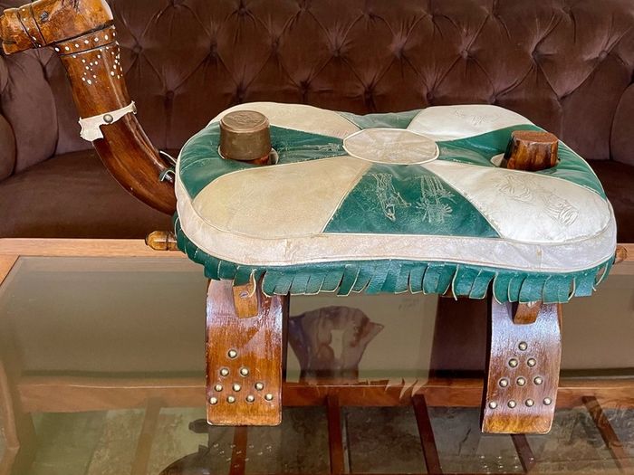 MCM Uber Kitsch Retro North African Footstool Childs Chair 1960s