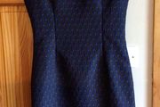 Ladies Navy and Black pencil dress L More like a size 10