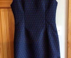 Ladies Navy and Black pencil dress L More like a size 10