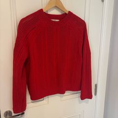 M&S Red Cotton Jumper