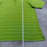 Green & White Striped Nike Golf Polo T-Shirt Image 5