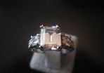 Princess Cut 18ct White Gold Filled Ring