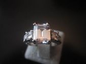 Princess Cut 18ct White Gold Filled Ring
