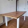 Dining Table - Extendable - Oak & White Image 5