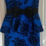 Blue and Black Quiz Dress Size 14 Image 2