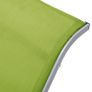 Sun Loungers 2 pcs with Table Aluminium Green Image 5
