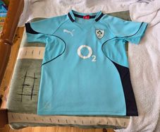 Ireland Rugby Union Away Pro Jersey 2010 to 2011 Children 11 to 12 Years Old Puma