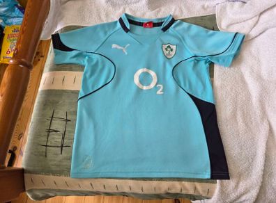 Ireland Rugby Union Away Pro Jersey 2010 to 2011 Children 11 to 12 Years Old Puma