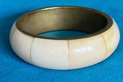 vintage brass bone bracelet