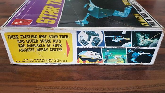 RARE! 1968 Star Trek Klingon Battle Cruiser Model startrek