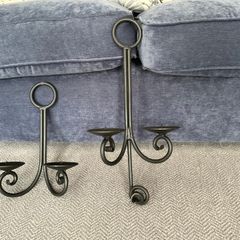 Wrought Iron Candle Holders( 4 pieces )