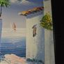 Oil on Canvas by Vinno Mediterranean Scene - Framed Image 6