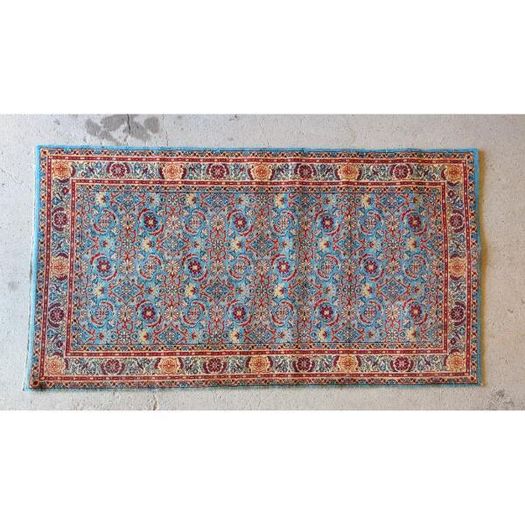 Reclaimed Blue Hotel Rug  223.5cm x 121.5cm KAS381