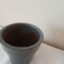 Glazed Terracotta Planter Pot.  Slate grey. Image 4