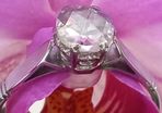 Antique Diamond 18ct White Gold Solitaire Ring