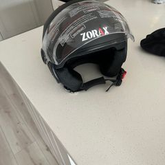 Bike helmet with face covering