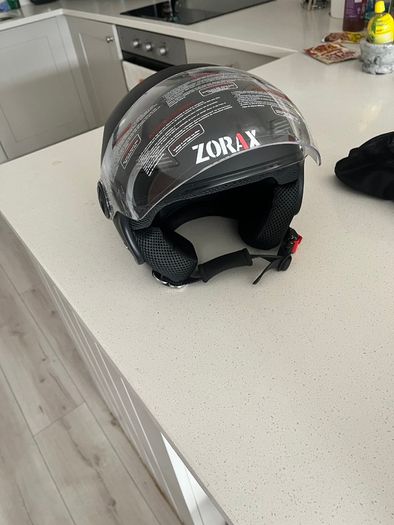 Bike helmet with face covering