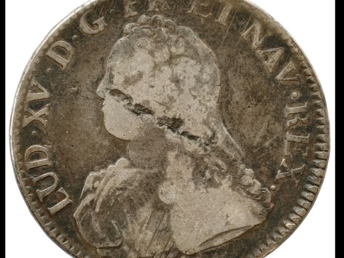 France Louis XV, 1738 Large Silver Coin, 1 ECU.