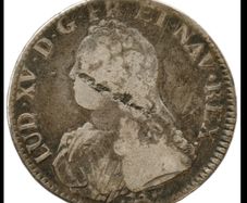 France Louis XV, 1738 Large Silver Coin, 1 ECU.