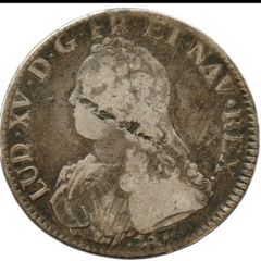 France Louis XV, 1738 Large Silver Coin, 1 ECU.