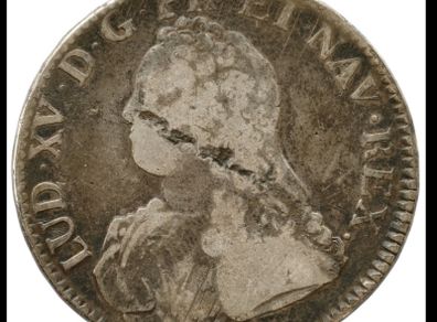 France Louis XV, 1738 Large Silver Coin, 1 ECU.