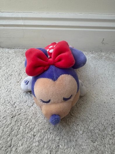 Disney Sleeping Minnie Mouse Mini Cuddleez approx. 6" Plush Used Please see photos