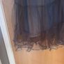 Per Uno Silver Grey  With A Tulle  Outerlayer - 2 Layer Skirt.  S. 14L.    B.N.W.T Image 3