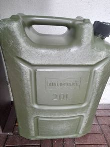 fuel canister in olive green