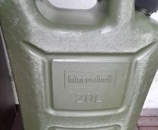 fuel canister in olive green