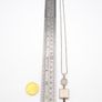 925 Vintage Sterling Silver Rose Quartz & Mother Of Pearl Necklace Image 9