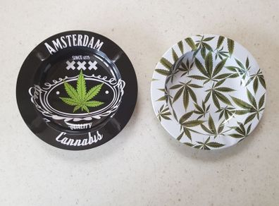 Marijuana Leaf Ashtrays