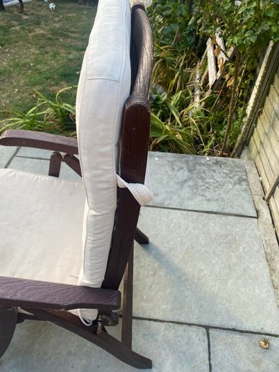 Teak garden table & chairs