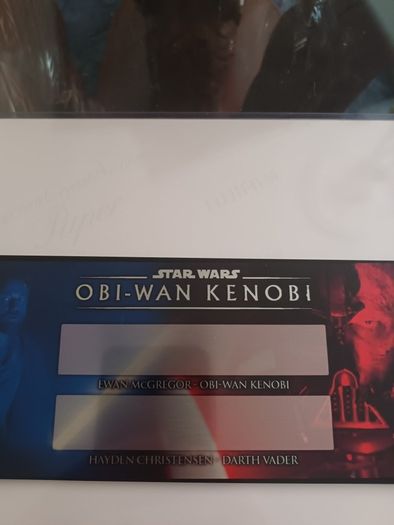 star wars autograph plaque