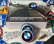 BMW Floating Wheel Caps 68MM 50th Anniversary Edition