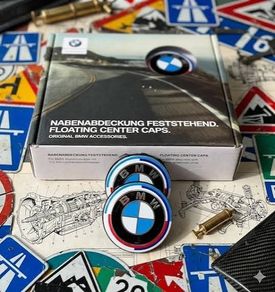 BMW Floating Wheel Caps 68MM 50th Anniversary Edition