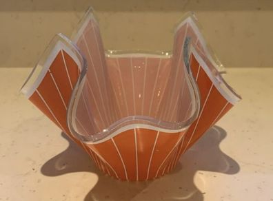 Vintage 1970s Handkerchief Bowl