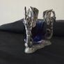 Heavy Pewter Dragon Candle Holder Image 2